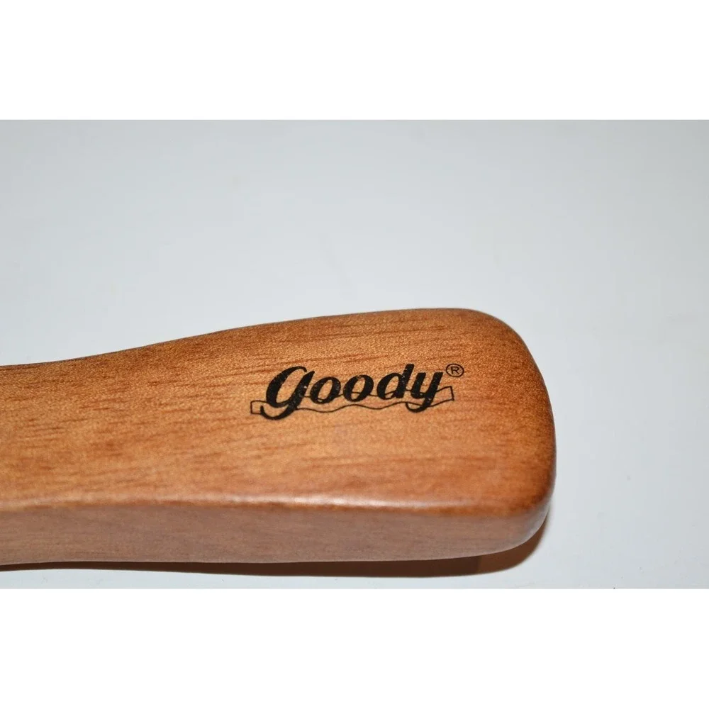 Vtg Goody Wood Handle Hair Brush 100% Boar Bristles USA 8